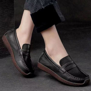Leather Loafers For Women: British Retro & Comfortable Styles