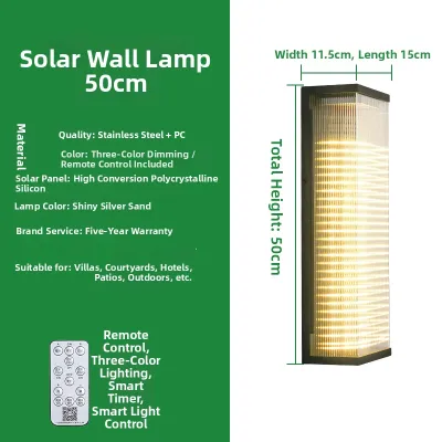 SIHAI | Solar Outdoor Wall Light with Motion Sensor