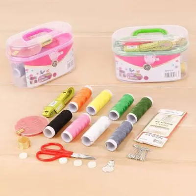Set Alat jahit set peralatan BENANG JARUM lengkap Sewing box Praktis