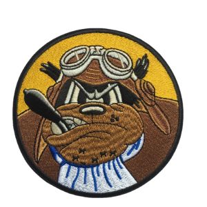 603 Bomber Squadron Eighth Air Force Arm Patch Embroidered Magic Sticker Military Fan Bad Dog Emblem Home Sewing DIY Accessories