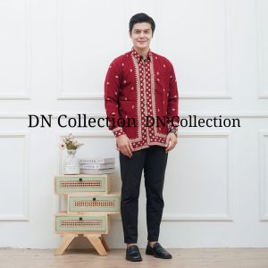 Kemeja Batik Lengan Panjang Modern