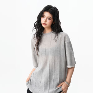 BWKA | Relaxed Blue Knitted T-Shirt