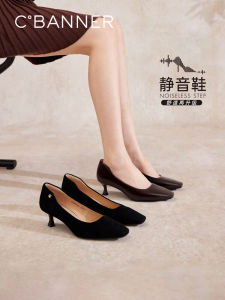 รองเท้าส้นเตี้ยผิวหนังระบายอากาศได้ดีสำหรับผู้หญิงในฤดูใบไม้ผลิและฤดูใบไม้ร่วง รองเท้าส้นแบนแบบสวมสบายสำหรับใส่ไปทำงาน รองเท้าแฟชั่นแบบลำลอง