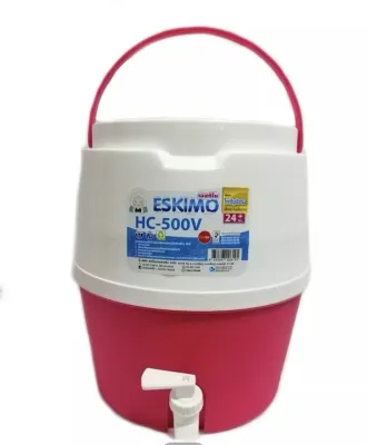 กระติกนำ้ ESKIMO HC-500V แบบมีก็อก ความจุ 8 ลิตร ใช้ฉนวนโพลียูรีเทน เก็บความเย็นนาน 24 ชม.