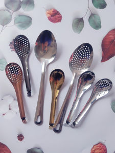 ตะกร้ากรองอาหารสำหรับร้านอาหาร ตะกร้ากรองอาหารแบบกรองตะโพกแบบละเอียด ตะกร้ากรองอาหารแบบหัวมีหู ตะกร้ากรองอาหารแบบตะโพกสำหรับไข่มัมมี่ปลา