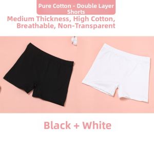 XUANSHU | Dance Leggings Children Black and White Close-fitting Shorts