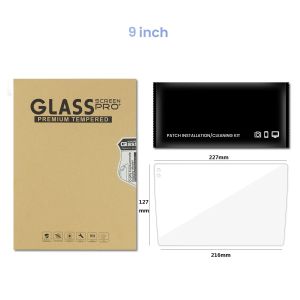 Car Accessories Tempered Glass Protector Film for Android 9 10 Universal Multimedia Radio Player Touch Screen Resist Film