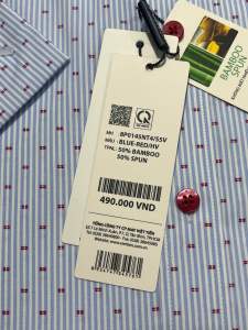 (8P0145)Áo sơ mi viettien ngắn tay lai bầu (Regular fit )( hơi ôm )