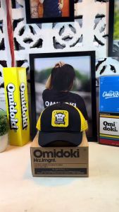 Trucker Hat Omidoki Kuning Hitam Topi Jaring Pria Distro Original