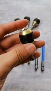 Keyless Drill Chuck Screwdriver Impact Driver Adaptor 1/4 Inch Hex Shank Drill Bit Tool Change Convertor Adapter Tools