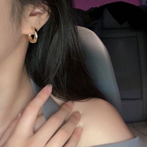 Elegant Gold Copper Alloy Earrings for Women Trendy Design Geometric Pattern Fashion Jewelry Ear Cuffs New 2024