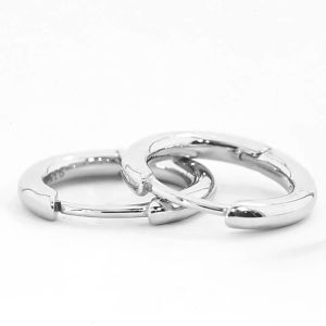 MONIKO ต่างหูสแตนเลสทรงกลม ต่างหูผู้ชายและผู้หญิง