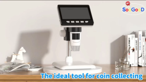 Electron Microscope Digital Microscope Magnification LED Rechargeable For Kids