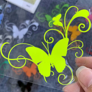 Funny Butterfly Sticker Motorcycle Helmet DIY Car Luggage Side Tail Top Aluminum Case Box Waterproof Vinyl Stickers