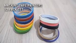10mm/25mm/50mm x 20M Blue Painters Tape Practical Traceless DIY Masking Paper Tape