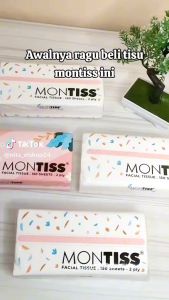 Montiss facial tissue 150s 2 ply tisu 150 sheet