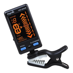 IRIN | Cherub WST-650GB Guitar Tuner Guitar Bass Auto Clip-on/Mic Pickup Mode Tuner Support Pitch/Flat Adjustment LCD Display