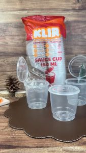 [Isi25] Thinwall Cup Puding 150 ml Tutup Sambung KLIR / Thinwall Sauce Cup 150 ml / Tempat Saos Bumbu 150 ml KLIR / Thinwall Cup Puding 150ml / Cup Puding 150 ml 150ml / Thinwal Saos Cup 150 ml 150ml