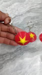 Móc Khóa In 3D Hình Nón Cờ Đỏ Sao Vàng 🇻🇳 | Quà Tặng Yêu Nước | Đồ Handmade Độc Lạ