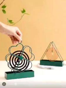 DiyHomeIpoh Mosquito Coil Holder Mosquito Repellant Rack Metal Birdcage Design with Hook Mosquito Coil Tray Nyamuk Ubat 蚊香盒蚊香盘蚊香笼