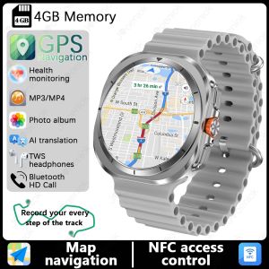 2025 New GPS Map Navigation Smartwatch with Translator 4GB Super Memory Waterproof Watch HD Bluetooth Call Smart Watch Men Box
