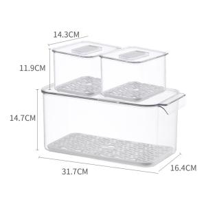DIHUANTUO | Clear Stackable Food Storage Box