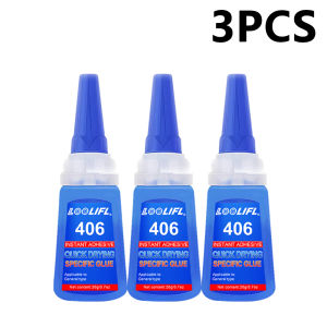 LOOLIFL | Foolifl 20g 406 Quick Drying Nail Art Glue No Uv Needed Strong Adhesion for False Press on Nails Acrylic Tips and Rhinestones