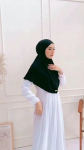 Hijab Bergo Rayon Crinkle | Khimar Instant Jilbab Maryani Bergo Crinkle Murah