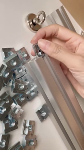 Tnut Nut Slide Nut อลูมิเนียมโปรไฟล์ นอตตัวเมียฉากโปรไฟล น็อตยึด ทีนัท  แพค 40 ตัว พร้อมส่ง Aluminum Profile Frame