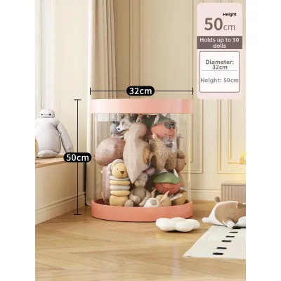 Transparent Large Capacity Plush Toy Storage Bucket