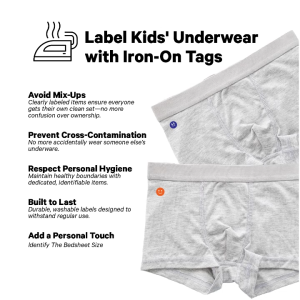 Iron-On Labels for Underwear and Clothes