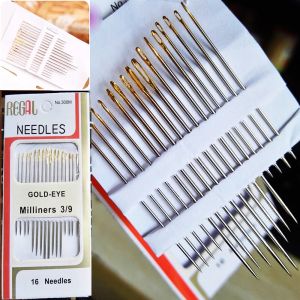 16pcs/Bag Large Eye Thick Sewing up Needle Embroidery Mending Quilt Hand Sewing Combination