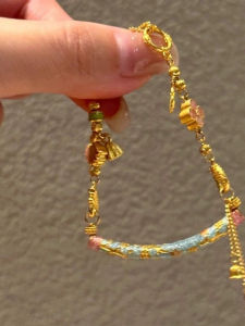 Retro Enameled Bent Tube Half Bracelet Gold Plated Womens Bracelet Fashion Jewelry Vintage Style Alloy Silver Gold Plated