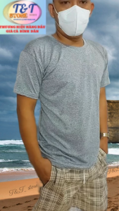 Áo  Thun Nam  Thể Thao . Áo Phông Nam Tay Ngắn Cổ Tròn Chất Thun Mè Thái Co Giản 4 Chiều Thấm Hút Mồ Hôi