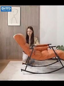 Ditto Lazy Rocking Chair Sofa Chair Adjustable Nordic Reclining Chair Sunchair Leisure chairs for Living Room Home