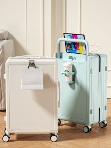 Multi-Functional Wide Pull Rod Luggage 20 Inch Boarding Password Box 24 Inch Large Capacity Travel Suitcase for Students And Men