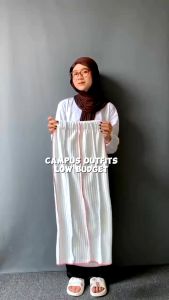 Rok Alice Skirt Rainbow Korea Style - Rok Wanita Korean & Rok Putih Wanita Panjang Span Knit