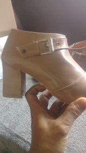 Sepatu boots Fashion  wanita dewasa  terbaru  heels tinggi 7cm  hak  tahu bahan sintetis SBR 703 L