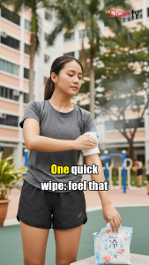 Biore Cooling Wet Wipes Mix & Match - Instant Cool Refreshing Body Sheets Workout Face Towel Floral Peach Menthol Fragrance | Dainty