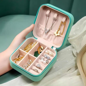 1pcs,Jewelry storage box high-end earrings rings necklaces earrings handmade jewelry storage box portable mini jewelry box
