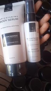 DSAVIOR Paket Pencerah Kulit dan Penghilang Bekas Luka - Peeling Spray + Body Serum 150ml