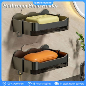Bathroom Soap Holder 2 Layers Bathroom Soap Storage Rack Toilet Soap Box Soap Dish Bathroom Accessories