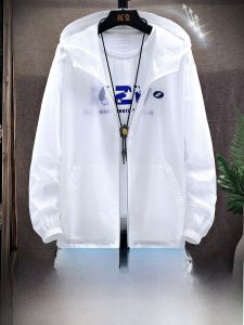 ROMON | เสื้อแจ็คเก็ตผ้าไหมน้ำแข็งกันแดดสำหรับผู้ชาย Romon ฤดูร้อน 2022 เสื้อคลุมกันแดดแบบบางพิเศษ กันยูวี หลวมๆ ลำลอง ทรงหลวม เสื้อคลุมกันหนาว