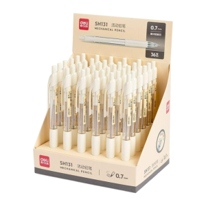 Deli Automatic Pencil Soft Rubber Grip Hand Protection for Primary School Students HB Lead Pencil Writing Tools Business Supplies