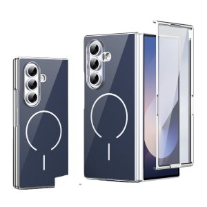 szhaiyu | For Magsafe Magnetic Phone Case For Samsung Galaxy Z Fold 8 7 6 5 4 Ultra With Glass Hinge Protective Screen Protector Cover