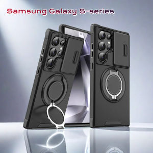 Shockproof Armor Case For Honor X9D X 9D X9 D HonorX9C 5G Slide Window Camera Lens Protector For Honor X9D 5G Magnetic Ring Stand Holder Bracket Hard Casing Back Cover