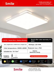 Smile | LED Ultra-thin Modern Minimalist 3 Protection Bedroom Light
