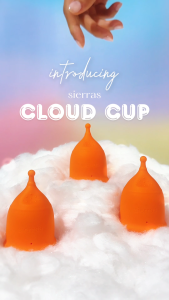 [𝐔𝐒 𝐅𝐃𝐀 𝐀𝐏𝐏𝐑𝐎𝐕𝐄𝐃] Menstrual Cup | Sierras CLOUD Menstrual Cup | 100% Medical Grade Silicone