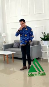 batik pria korpri seragam ASN terbaru full furing