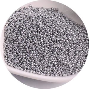 1.5mm high-quality solid color baking paint glass rice beads Czech seed beads DIY handmade jewelry material beads
